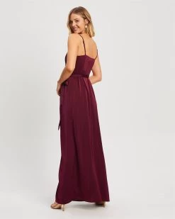 CHANCERY Women's Victor Dress - Burgundy -Madam Clothing Store 555046ee901cc9129d10d6cb34b7a082