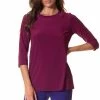 Worship Women's Top With 3/4 Sleeves - Purple -Madam Clothing Store 5586b1e1 a60b 4be5 a636 43a7cd6f9005