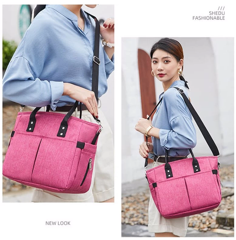 Insulated Lunch Bags Large Tote Adult Lunch Box With Shoulder Strap Side Pockets - RoseRed 10 Insulated Lunch Bags Large Tote Adult Lunch Box With Shoulder Strap Side Pockets - RoseRed - Image 8
