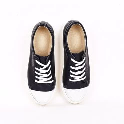 Noosy Women's Darkblue-white Handmade Vegan Sneakers -Madam Clothing Store 56087d9d779553da064a55e05bdf647c