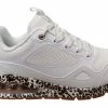 Skechers Womens Uno 2 Spottastic Comfortable Memory Foam Shoes - White/Leopard -Madam Clothing Store 568282e89a493735e066a9ebd14271b1