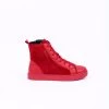 Noosy Women's Genuine Leather Sneaker Boots - Red -Madam Clothing Store 57145e9c04a7c73d40ac33bab44d8f38