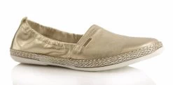 BOSCCOLO Women's Leather Moccasins Golden