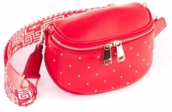 BOSCCOLO Woman's Leather Shoulder Bag Red