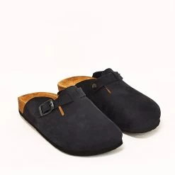 Moosefield Unisex Boston Leather Sandals - Black -Madam Clothing Store 58fda69dc3cd95d37be108854cf775e0