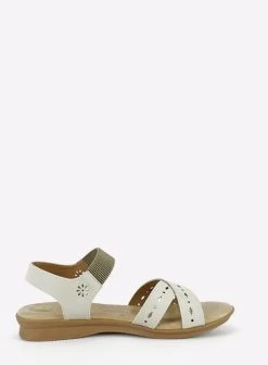 Step On Air Juliet Leather Sandals - Beige