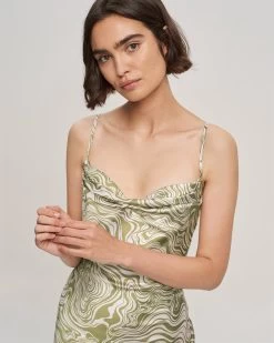 ST MRLO Women's York Dress - Olive Abs Swirl -Madam Clothing Store 5a89e3c948af7fb4741aa1f56ac1c710