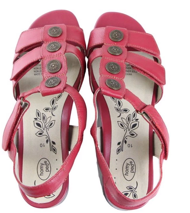 Womens Homyped Celia Deep Red Sandals Slip On Low Heel Shoes 3 Womens Homyped Celia Deep Red Sandals Slip On Low Heel Shoes