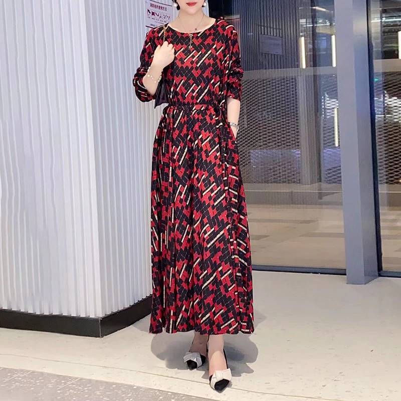 Deli.S Women's Dress-Fashion Oversized Mid-Length Waist Dress-Red 3 Deli.S Women's Dress-Fashion Oversized Mid-Length Waist Dress-Red