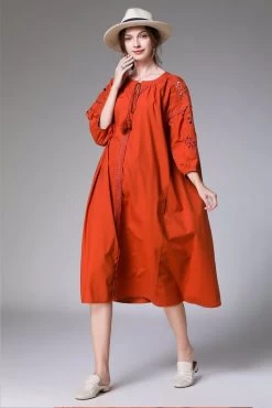 Deli.S Women's Midi Dress Red