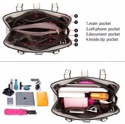 Beakey Women Large Capacity Tote Bag Shoulder Crossbody Bags-DarkBlue -Madam Clothing Store 5d014f28b2b1a32809e7638c0feb8374