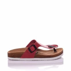 Moosefield Unisex Gizeh Leather Sandals - Red