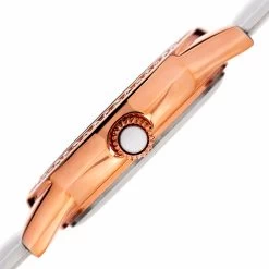August Steiner Women's Crystal Multifunction Leather Rose-Tone/White Strap Watch - White -Madam Clothing Store 5ff7bb83 716f 4031 8d97 1b13ed3bc5c2