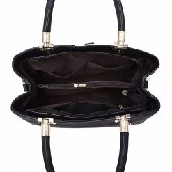 Beakey Fashion Colorblock Shoulder Bag Women Top Handle Leather Totes-Khaki -Madam Clothing Store 6013d9afcb55b1e5d51029eb428b30b5