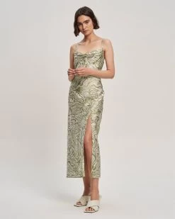 ST MRLO Women's York Dress - Olive Abs Swirl -Madam Clothing Store 6111ed932f6d3b13aaf193e648c8903f