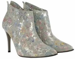 BOSCCOLO Women's Leather Boots Flowers On Grey -Madam Clothing Store 64c94bd5 eb7f 4ea1 bc63 da2539e0fab8