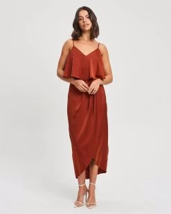 CHANCERY Women's Ivy Midi Dress - Copper -Madam Clothing Store 65566996f20c3bf5eebcb211f73cf414