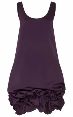 Cotton Sleeveless Dress Plum