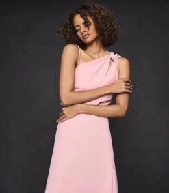 Reiss Women's Delilah Plain Strappy Occ Dress - Pink -Madam Clothing Store 65b6b6e9 9d0e 43b4 8be9 747267c9e83f