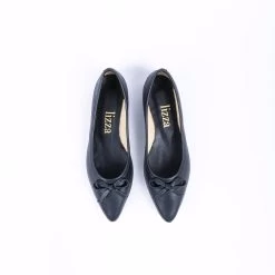 Lizza Women's Genuine Leather Flats - Black -Madam Clothing Store 665ea1b6ff725a914502f9a14eacbb06