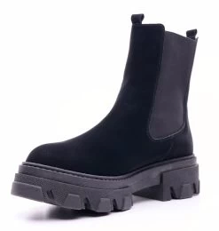 BOSCCOLO Women's Leather Black Boots -Madam Clothing Store 6668e48b 063c 43d3 9384 86ad392b9a7a