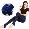 Beakey Winter Warm Fleece Lined Elastic Leggings Pants For Women-Navy Blue -Madam Clothing Store 6673645c862933d4ad0b08e25a501240