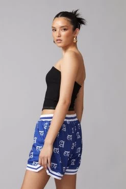 Factorie Hype Street Basketball Short Blue -Madam Clothing Store 69859577e9a07425641dc4b339b0c696