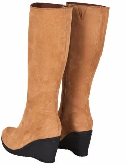 Noosy Women's Genuine Leather Knee High Boots - Tan -Madam Clothing Store 69e2a74c 4af4 48cb ab2e ed18dbcc4549