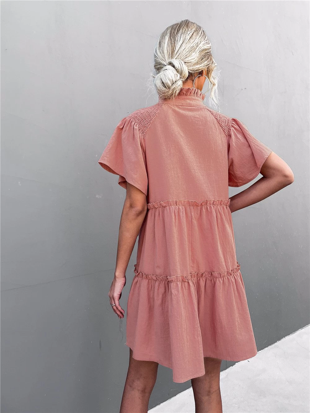 Anette Women's Lace Dress - Pink 4 Anette Women's Lace Dress - Pink - Image 2