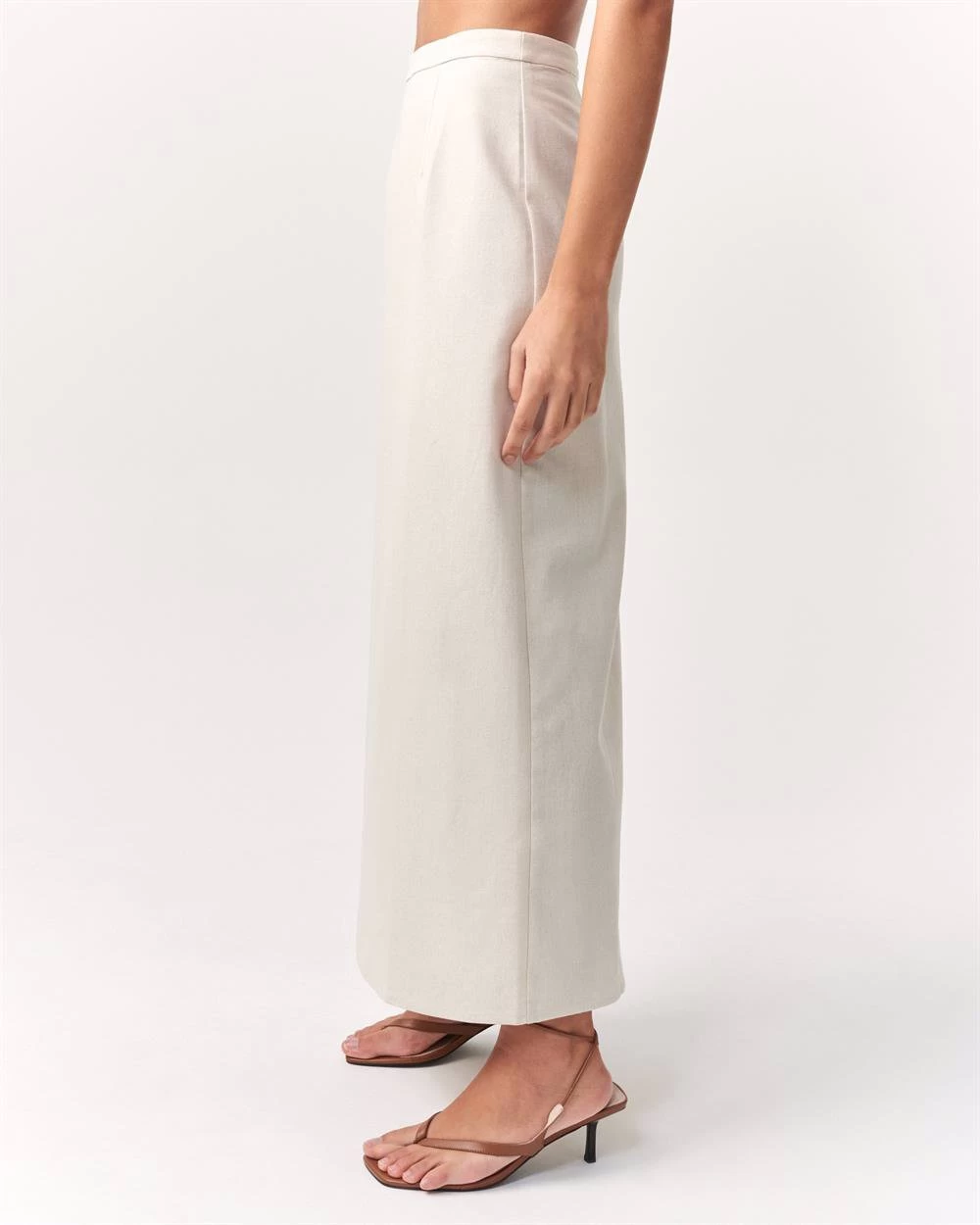 ST MRLO Women's Wave Midi Skirt - Wheat 4 ST MRLO Women's Wave Midi Skirt - Wheat - Image 2