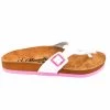 Moosefield Unisex Leather Sandals - White/Pink -Madam Clothing Store 6d7b9a100116ea63363fa96704b7ff4f