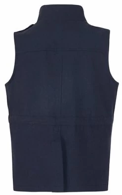 Womens Lightweight Sleeveless Military Anorak Cargo Vest No Hood-Dark Blue -Madam Clothing Store 6da4597f4e9a9a5c8942b440a3fadf52