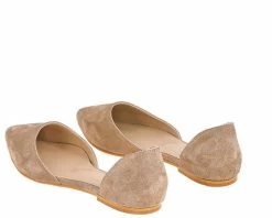 Lizza Women's Genunie Leather Foldable Ballerina Flats - Beige -Madam Clothing Store 6db361f96ca3f91e5c37733e2701271d