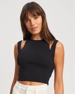 CALLI Women's Triss Knit Top - Black