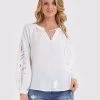 Amelius Women's Florence Blouse - Ivory -Madam Clothing Store 6ee2bcd24c9600abec4a6da8e4a74a61