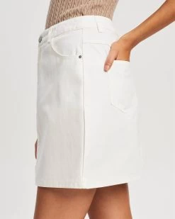 TUSSAH Women's Lola Skirt - White -Madam Clothing Store 6f6bd5f11a3c4fe2f5df6caacd8fa237
