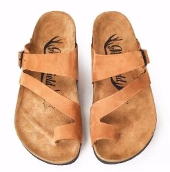 Moosefield Unisex Leather Sandals - Light Brown -Madam Clothing Store 6ffd4a847e5134fd97157ca4c362f8df