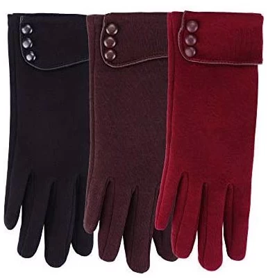 Catzon 3 Pairs Women Winter Gloves Warm Touchscreen Windproof Gloves-BlackWine RedBrown 7 Catzon 3 Pairs Women Winter Gloves Warm Touchscreen Windproof Gloves-BlackWine RedBrown - Image 5