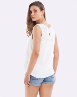 Amelius Women's Desert Tank - White -Madam Clothing Store 7263c158696e339047a179a0715cfd58