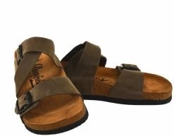 Moosefield Unisex Leather Sandals - Olive -Madam Clothing Store 72db6a47d2ecdbde1be92cfe57f50862
