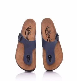 Moosefield Unisex Gizeh Leather Sandals - Dark Blue -Madam Clothing Store 73826622 a2d8 43d2 aff4 8fa57aefc6b3