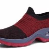 Beakey Womens Walking Shoes Arch Support Comfort Mesh Non Slip Sneakers-Red -Madam Clothing Store 7459064abf4399e6087cb5b3dbe5c508