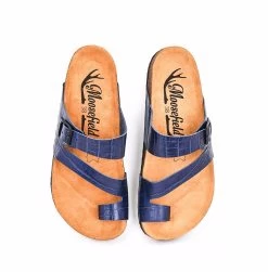 Moosefield Unisex Leather Sandals - Dark Blue -Madam Clothing Store 7499e412ed5ab446d2e27cba79c0ff01