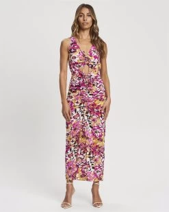 BWLDR Women's Tucker Dress - Floral Fuschia -Madam Clothing Store 74e6bfe5f33a3797ef85e71aaf6224a1