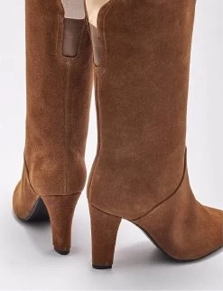 Andfashiontrends Women's High Heel Mid-Calf Boots Tabac -Madam Clothing Store 74f6f4aa cc8e 4260 9702 2ad12e95e523