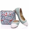 Foldy Women's Foldable Ballerina Flats With Carrying Bag - Multicolor -Madam Clothing Store 7658b079697705bd2ed2b2d262ff0b19