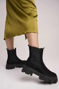 BOSCCOLO Women's Leather Black Boots -Madam Clothing Store 76727919 b232 4b89 93a4 8b739cedecee