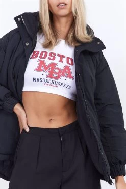 Factorie Oversized Puffer Jacket Black -Madam Clothing Store 7899f75d3aeb94c75bdfa0bd303c464e