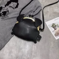 Beakey Crab Shape Handbag Novelty Detachable Shoulder Bag Women's Satchel-Black -Madam Clothing Store 7a3e21cff3bf7846875e4e268d62ba79