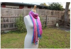 Rayon Viscose Floral Scarf NeckWrap Head Band Stol Pink Shawl Multicolour Scarf Linen Connection -Madam Clothing Store 7abcfa94c72d60a0291f50745d2634bc